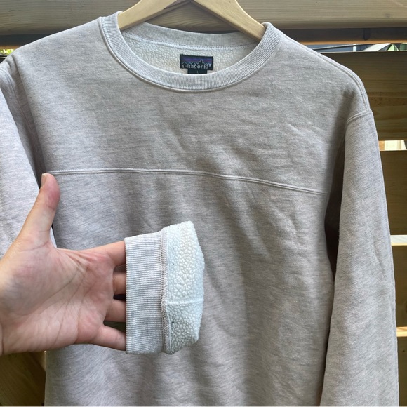 Vintage Patagonia Sherpa Lined Crewneck Sweatshirt Made in the USA - Picture 3 of 10